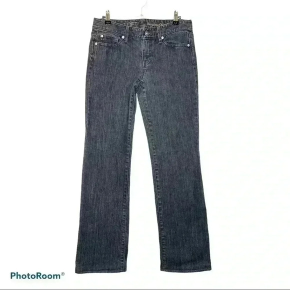 LOFT Original Boot Cut Black Wash Jeans - Picture 1 of 6